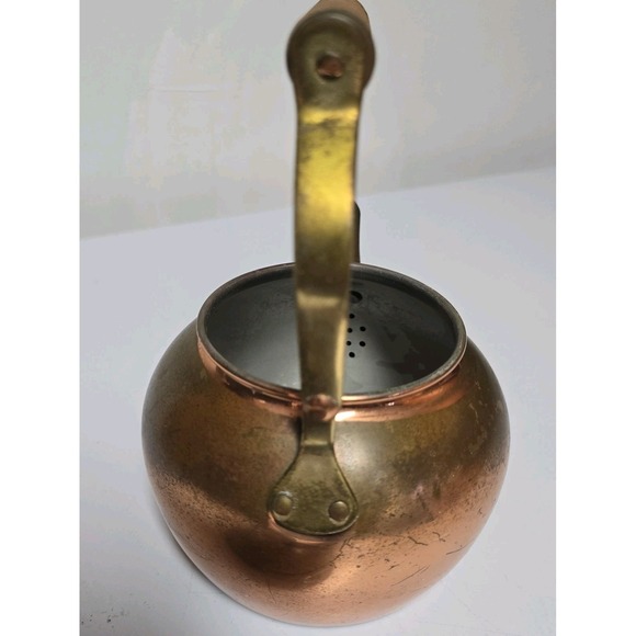 Vintage Tagus Portugal No. R.50 Solid Copper Goose Neck Tea Pot Kettle 32 oz. - Picture 9 of 11